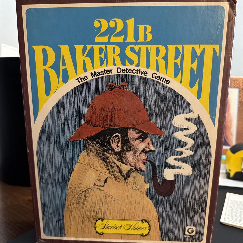 Vintage 1977 221B Baker Street -The Master Detective Game - John H. Hansen #23!